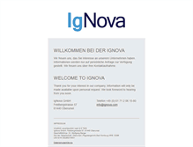 Tablet Screenshot of ignova.com